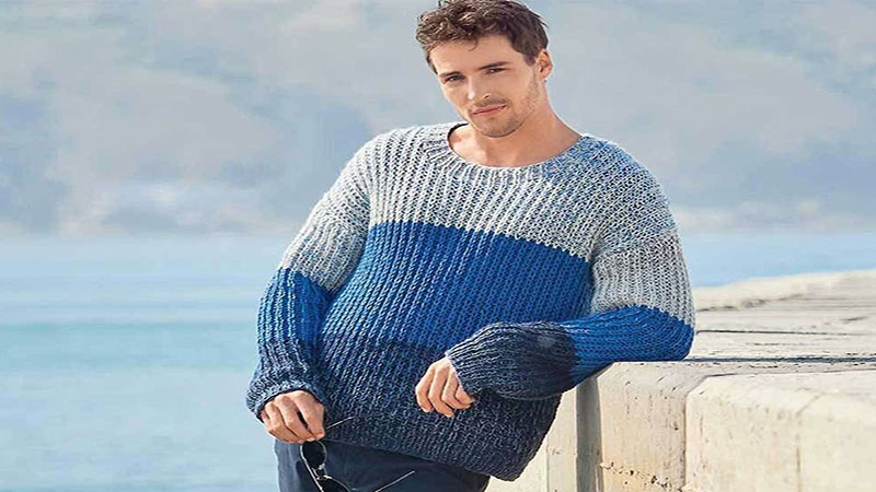 راهنمای سایز پلیور مردانه